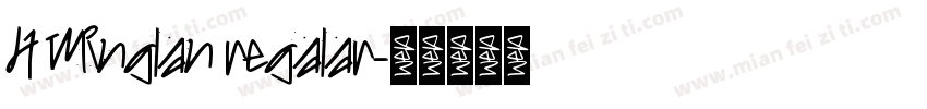 H Minglan regalar字体转换
